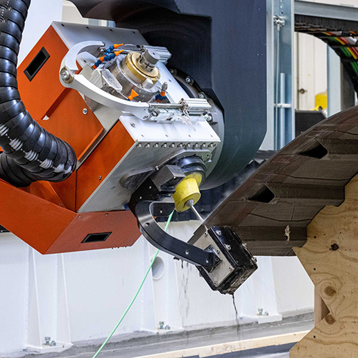 Waterjet cutting machine.